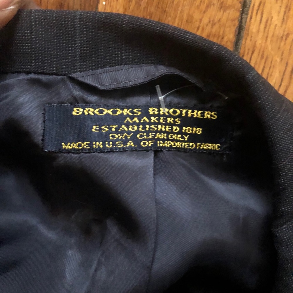 Vintage-Brooks Brothers-Striped-Oversized Blazer - Picture 8 of 8